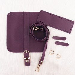 LEATHER MINI BAG KIT WITH HANGING CLOSURE 16 X 16 CM. - Thumbnail