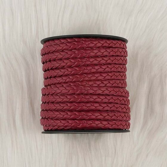 LEATHER HAIR KNITTED ROPE 1 CM.( PRICE IS 1 METER)