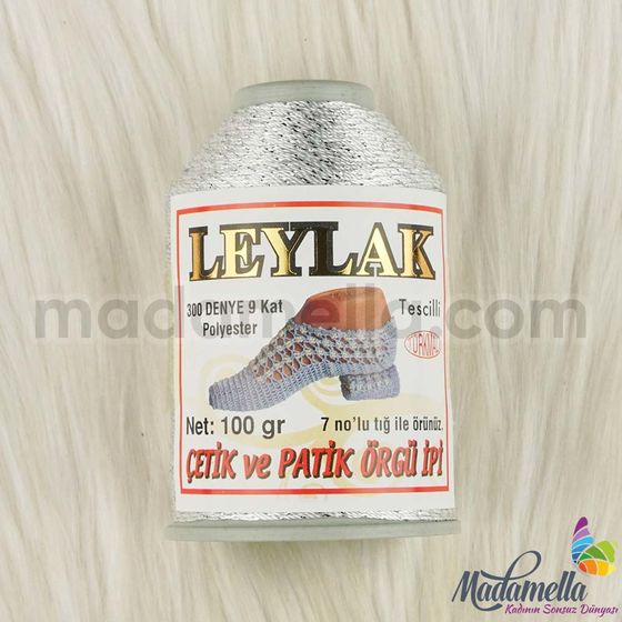 LEYLAK 100 GR. ÇETİK PATİK İPİ (SİMLİ)