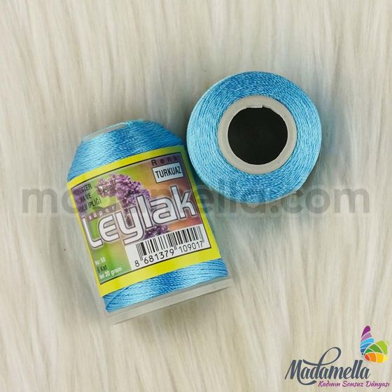 LEYLAK 20 GR. RENKLİ POLYESTER DANTEL İPİ