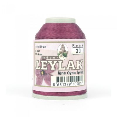 LEYLAK 20 GR. SUNİ İPEK (4 KAT İĞNE OYASI İPLİĞİ)