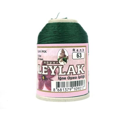 LEYLAK 20 GR. SUNİ İPEK (4 KAT İĞNE OYASI İPLİĞİ)