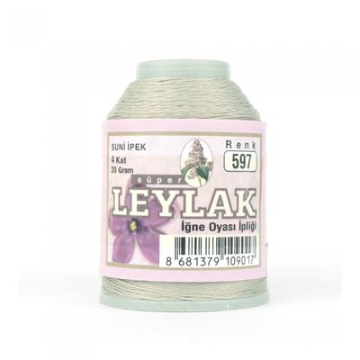 LEYLAK 20 GR. SUNİ İPEK (4 KAT İĞNE OYASI İPLİĞİ)