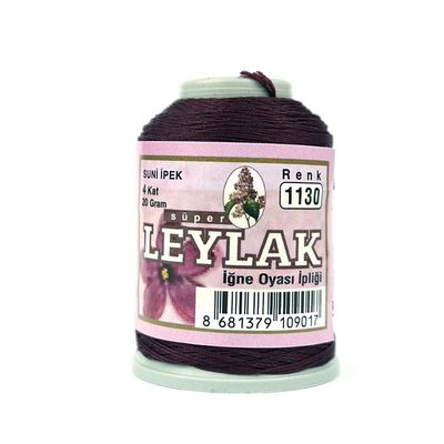 LEYLAK 20 GR. SUNİ İPEK (4 KAT İĞNE OYASI İPLİĞİ)