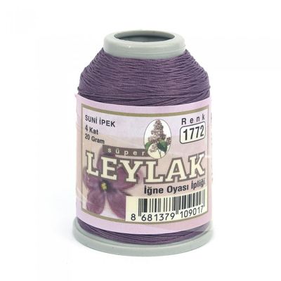 LEYLAK 20 GR. SUNİ İPEK (4 KAT İĞNE OYASI İPLİĞİ)