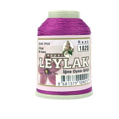 LEYLAK 20 GR. SUNİ İPEK (4 KAT İĞNE OYASI İPLİĞİ)