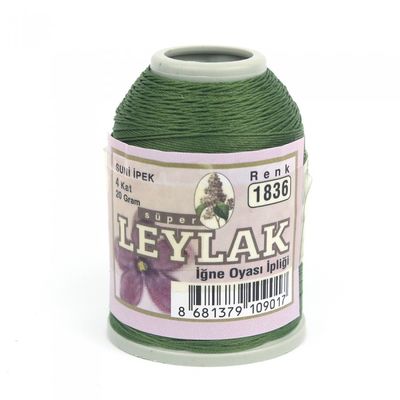 LEYLAK 20 GR. SUNİ İPEK (4 KAT İĞNE OYASI İPLİĞİ)