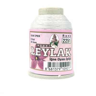 LEYLAK 20 GR. SUNİ İPEK (4 KAT İĞNE OYASI İPLİĞİ)