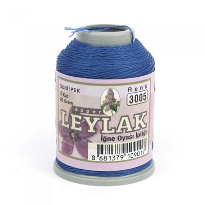 LEYLAK 20 GR. SUNİ İPEK (4 KAT İĞNE OYASI İPLİĞİ)