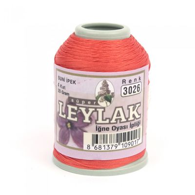 LEYLAK 20 GR. SUNİ İPEK (4 KAT İĞNE OYASI İPLİĞİ)