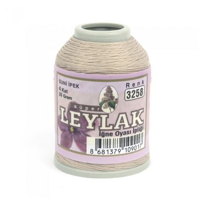 LEYLAK 20 GR. SUNİ İPEK (4 KAT İĞNE OYASI İPLİĞİ)