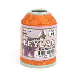 LEYLAK 20 GR. ARTIFICIAL SILK (4 PLY NEEDLE LABEL THREAD) - Thumbnail