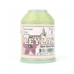 LEYLAK 20 GR. ARTIFICIAL SILK (4 PLY NEEDLE LABEL THREAD) - Thumbnail