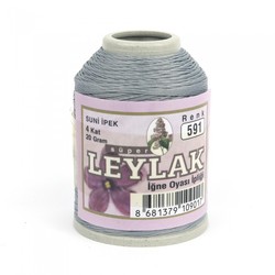 LEYLAK 20 GR. ARTIFICIAL SILK (4 PLY NEEDLE LABEL THREAD) - Thumbnail