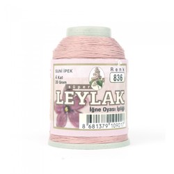 LEYLAK 20 GR. ARTIFICIAL SILK (4 PLY NEEDLE LABEL THREAD) - Thumbnail