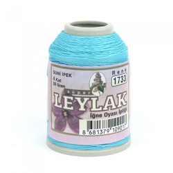 LEYLAK 20 GR. ARTIFICIAL SILK (4 PLY NEEDLE LABEL THREAD) - Thumbnail