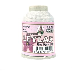 LEYLAK 20 GR. ARTIFICIAL SILK (4 PLY NEEDLE LABEL THREAD) - Thumbnail