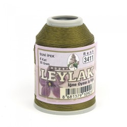 LEYLAK 20 GR. ARTIFICIAL SILK (4 PLY NEEDLE LABEL THREAD) - Thumbnail