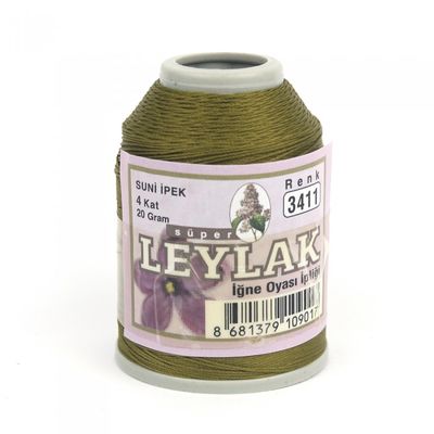 LEYLAK 20 GR. ARTIFICIAL SILK (4 PLY NEEDLE LABEL THREAD)