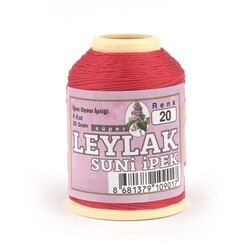 LEYLAK 20 GR. ARTIFICIAL SILK (4 PLY NEEDLE LABEL THREAD) - Thumbnail