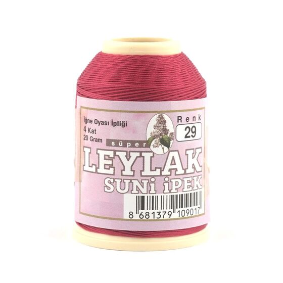 LEYLAK 20 GR. ARTIFICIAL SILK (4 PLY NEEDLE LABEL THREAD)