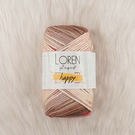 LOREN HAPPY HAND KNITTING YARN 100 GR.170 M.