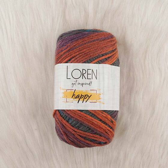 LOREN HAPPY HAND KNITTING YARN 100 GR.170 M.
