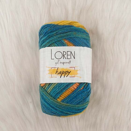 LOREN HAPPY HAND KNITTING YARN 100 GR.170 M.