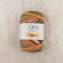 LOREN HAPPY HAND KNITTING YARN 100 GR.170 M. - Thumbnail