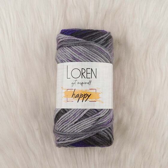 LOREN HAPPY HAND KNITTING YARN 100 GR.170 M.