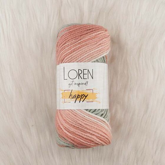 LOREN HAPPY HAND KNITTING YARN 100 GR.170 M.