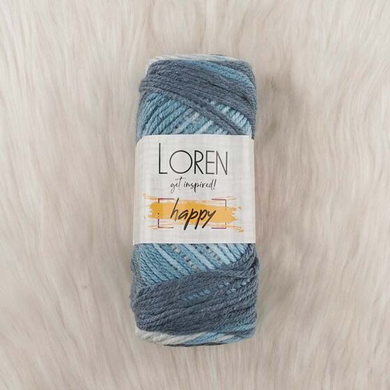 LOREN HAPPY HAND KNITTING YARN 100 GR.170 M.