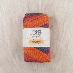 LOREN HAPPY HAND KNITTING YARN 100 GR.170 M. - Thumbnail