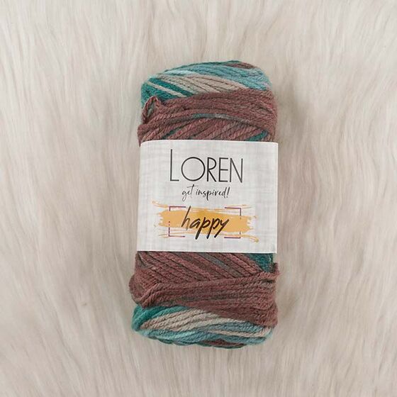 LOREN HAPPY HAND KNITTING YARN 100 GR.170 M.