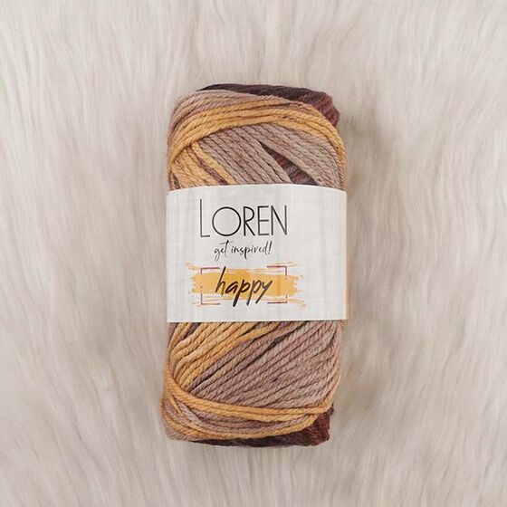 LOREN HAPPY HAND KNITTING YARN 100 GR.170 M.