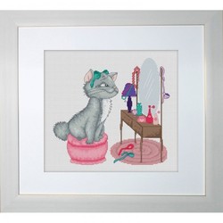 Luca-s - LUCA-S BRODERIE B1035 24.5*22.5 CM ETAMIN EMBROIDERY SET