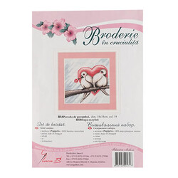 Luca-s - LUCA-S BRODERIE B54 18*18 CM ETAMIN EMBROIDERY SET