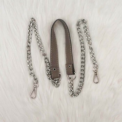 MADAMELLA CHAIN ​​LEATHER BAG HANDLE - Thumbnail