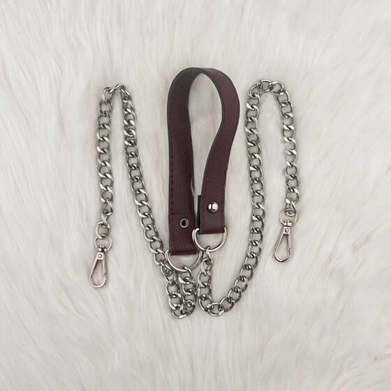 MADAMELLA CHAIN ​​LEATHER BAG HANDLE