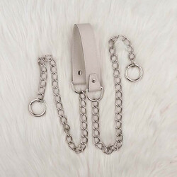 MADAMELLA CHAIN ​​LEATHER BAG HANDLE - Thumbnail