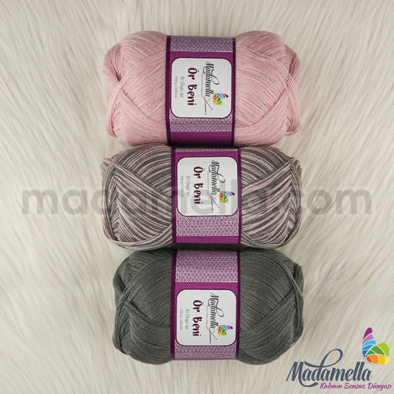 MADAMELLA KNIT ME KNITTING YARN 3-PACK 300 gr 150mt