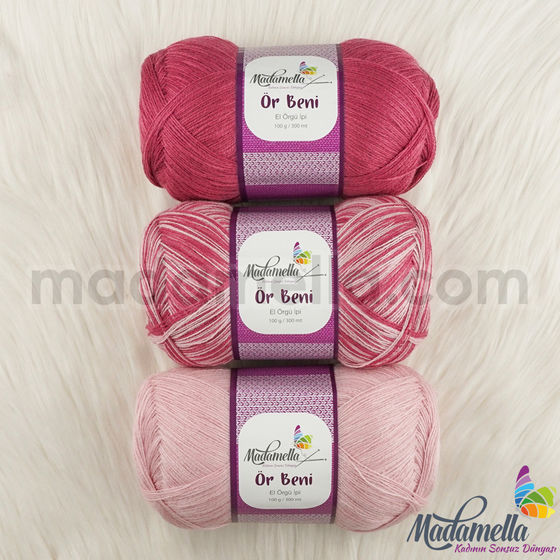 MADAMELLA KNIT ME KNITTING YARN 3-PACK 300 gr 150mt