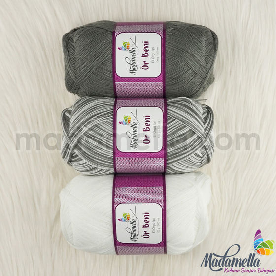 MADAMELLA KNIT ME KNITTING YARN 3-PACK 300 gr 150mt