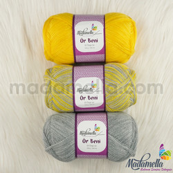 MADAMELLA KNIT ME KNITTING YARN 3-PACK 300 gr 150mt - Thumbnail