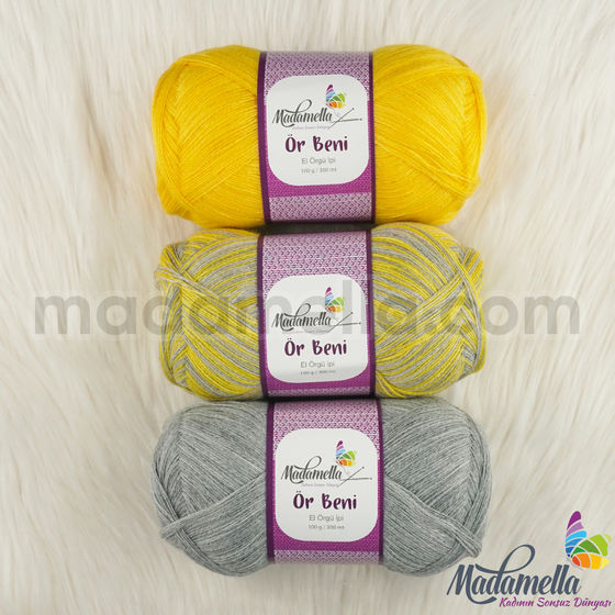 MADAMELLA KNIT ME KNITTING YARN 3-PACK 300 gr 150mt