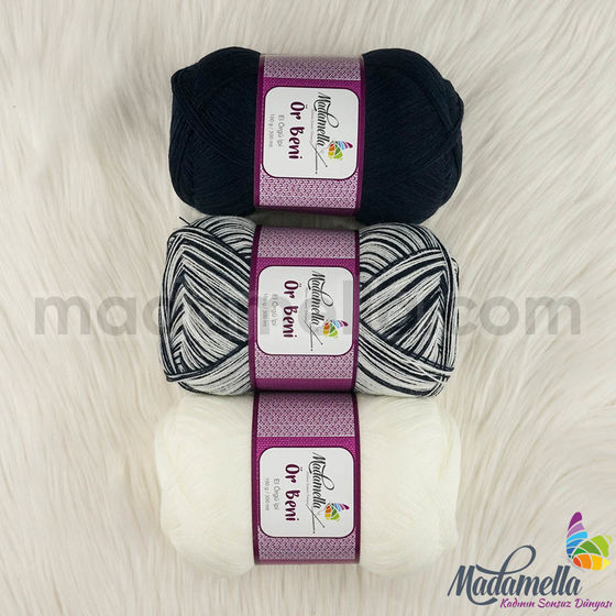 MADAMELLA KNIT ME KNITTING YARN 3-PACK 300 gr 150mt