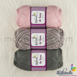 MADAMELLA KNIT ME KNITTING YARN 3-PACK 300 gr 150mt - Thumbnail