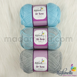 MADAMELLA KNIT ME KNITTING YARN 3-PACK 300 gr 150mt - Thumbnail