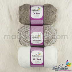 MADAMELLA KNIT ME KNITTING YARN 3-PACK 300 gr 150mt - Thumbnail