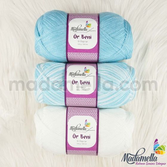 MADAMELLA KNIT ME KNITTING YARN 3-PACK 300 gr 150mt